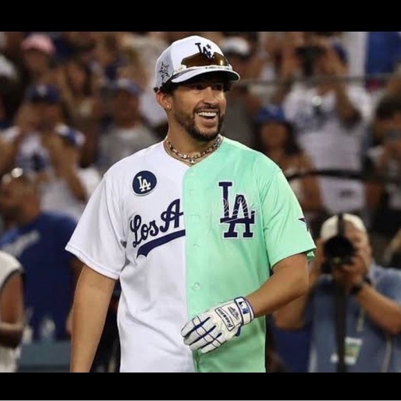 Shirts | Fan Made Bad Bunny Dodgers Baseball Jersey Vintage | Poshmark